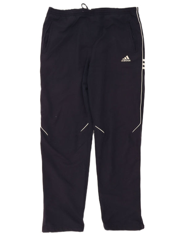 Pantaloni da tuta da uomo Adidas Large in poliestere blu navy