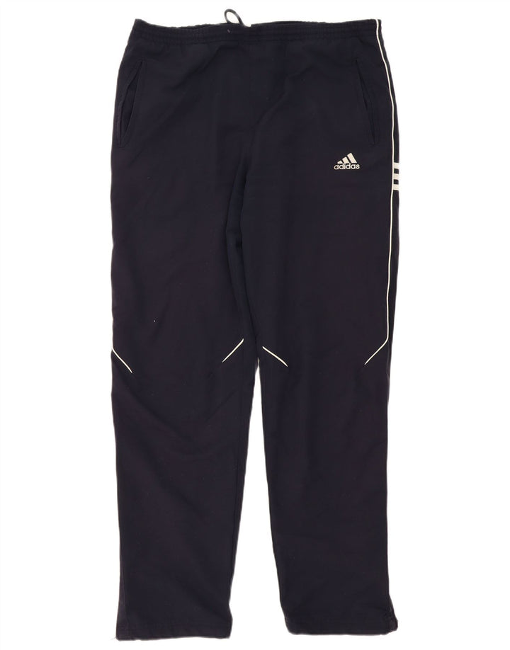 Pantaloni da tuta da uomo Adidas Large in poliestere blu navy