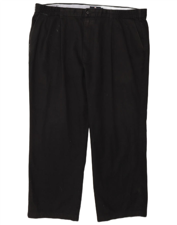 Pantaloni chino con pegging da uomo Marks & Spencer W46 L29 cotone nero