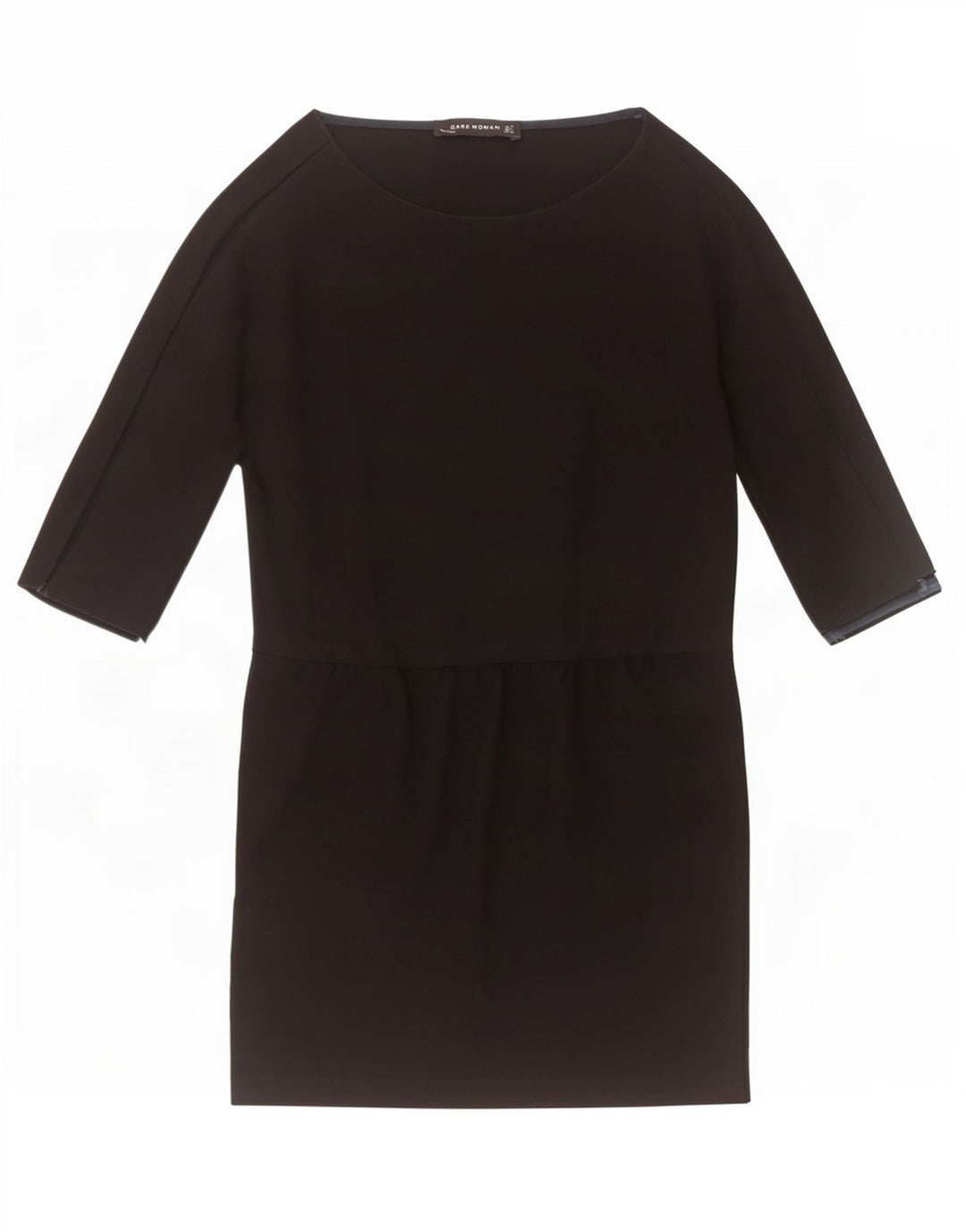 Abito tubino Zara da donna con maniche a 3/4 UK 12 medio nero