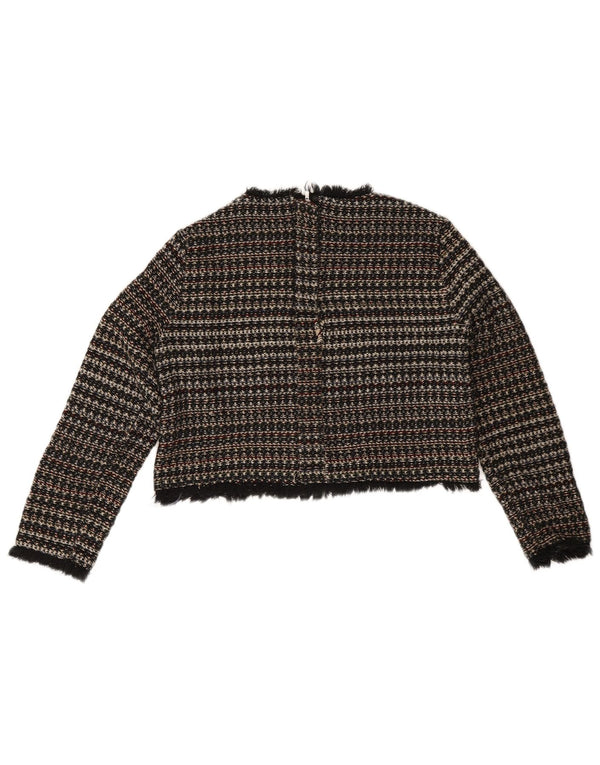 Maglione Zara da donna con scollo a barchetta UK 12 a righe multicolori medie