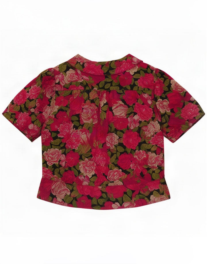 Vintage Womens Shirt Blouse IT 44 Medium Multicoloured Floral