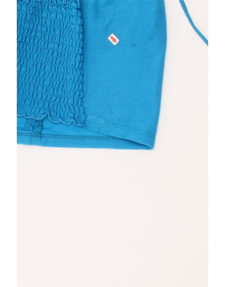 Top alla caviglia da donna Zara in viscosa blu medio