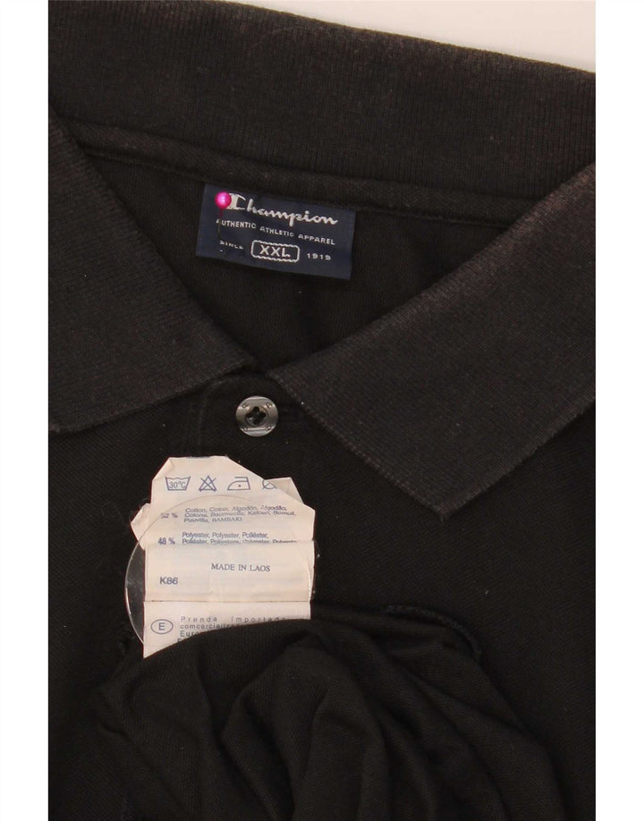 Polo da uomo Champion 2XL cotone nero