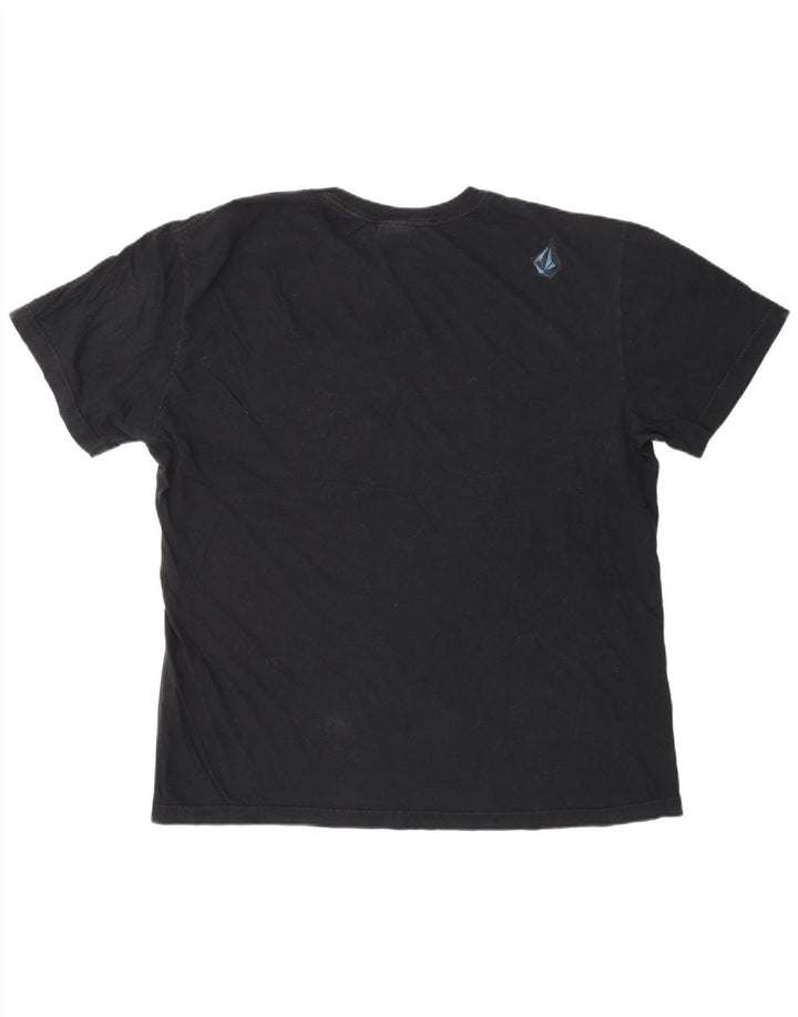 T-shirt grafica da uomo VOLCOM Top XL in cotone nero