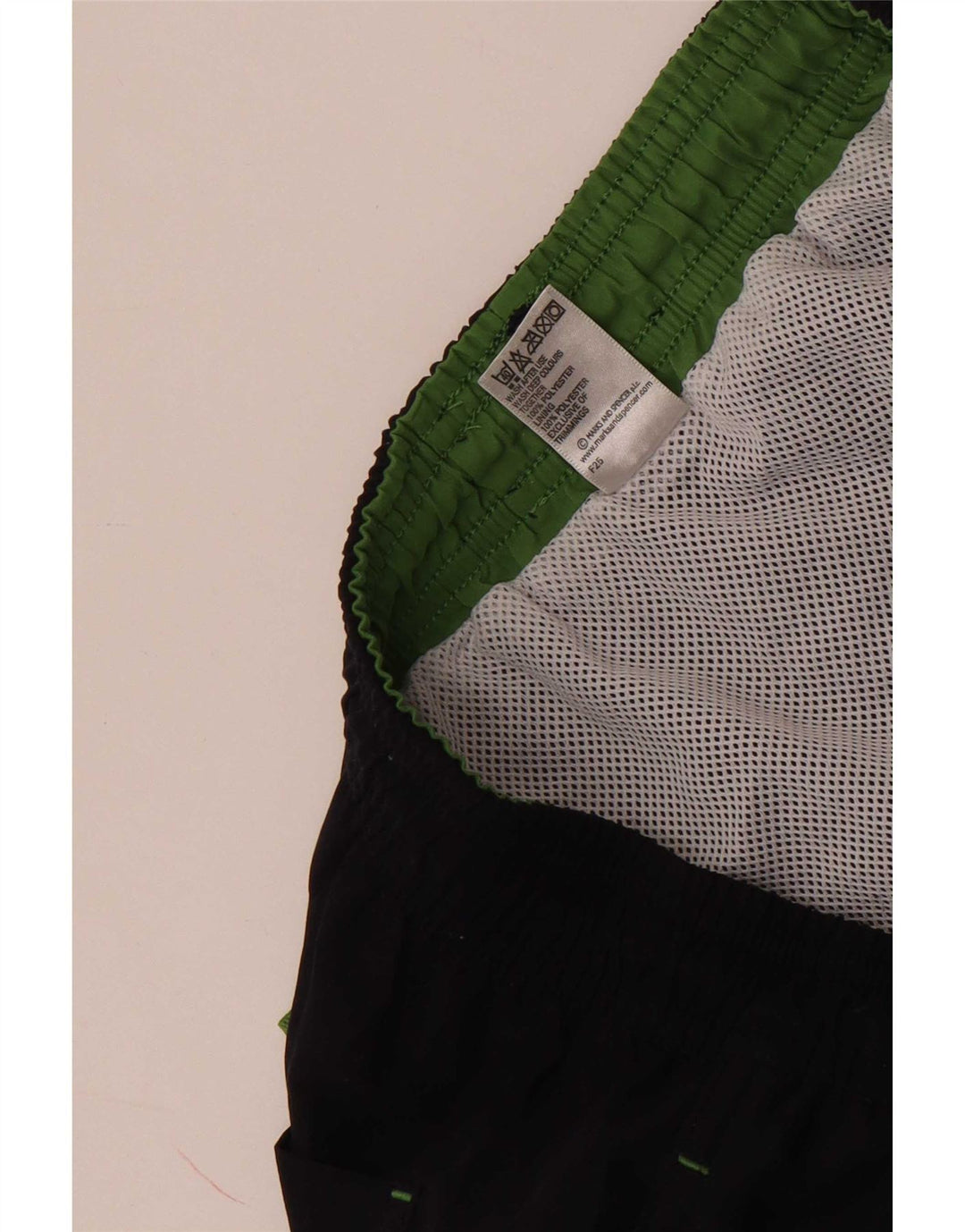 Pantaloncini da bagno da uomo Marks & Spencer medio poliestere blu navy