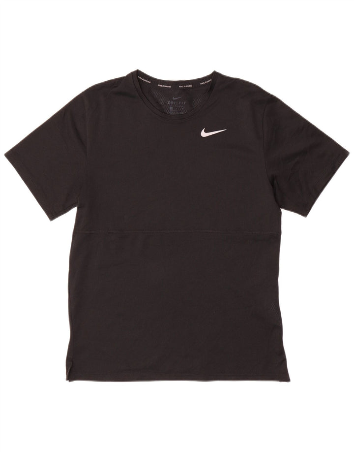 T-shirt NIKE da uomo Dri Fit Top piccola in poliestere nero