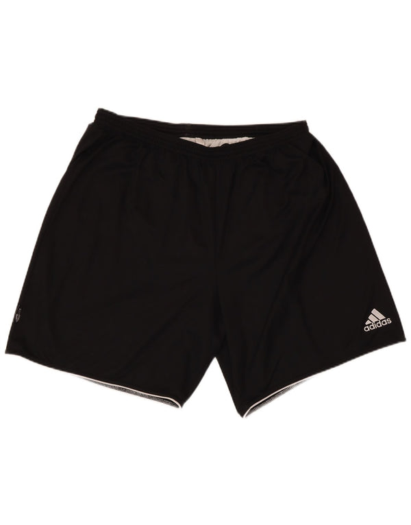 Pantaloncini sportivi ADIDAS Climalite da uomo UK 46 XL Poliestere nero