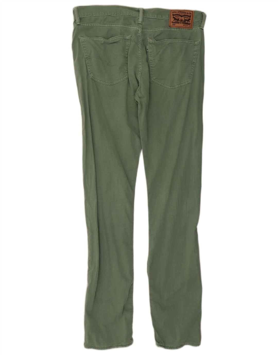 Jeans Levi's 508 affusolati da donna W32 L34 cotone verde