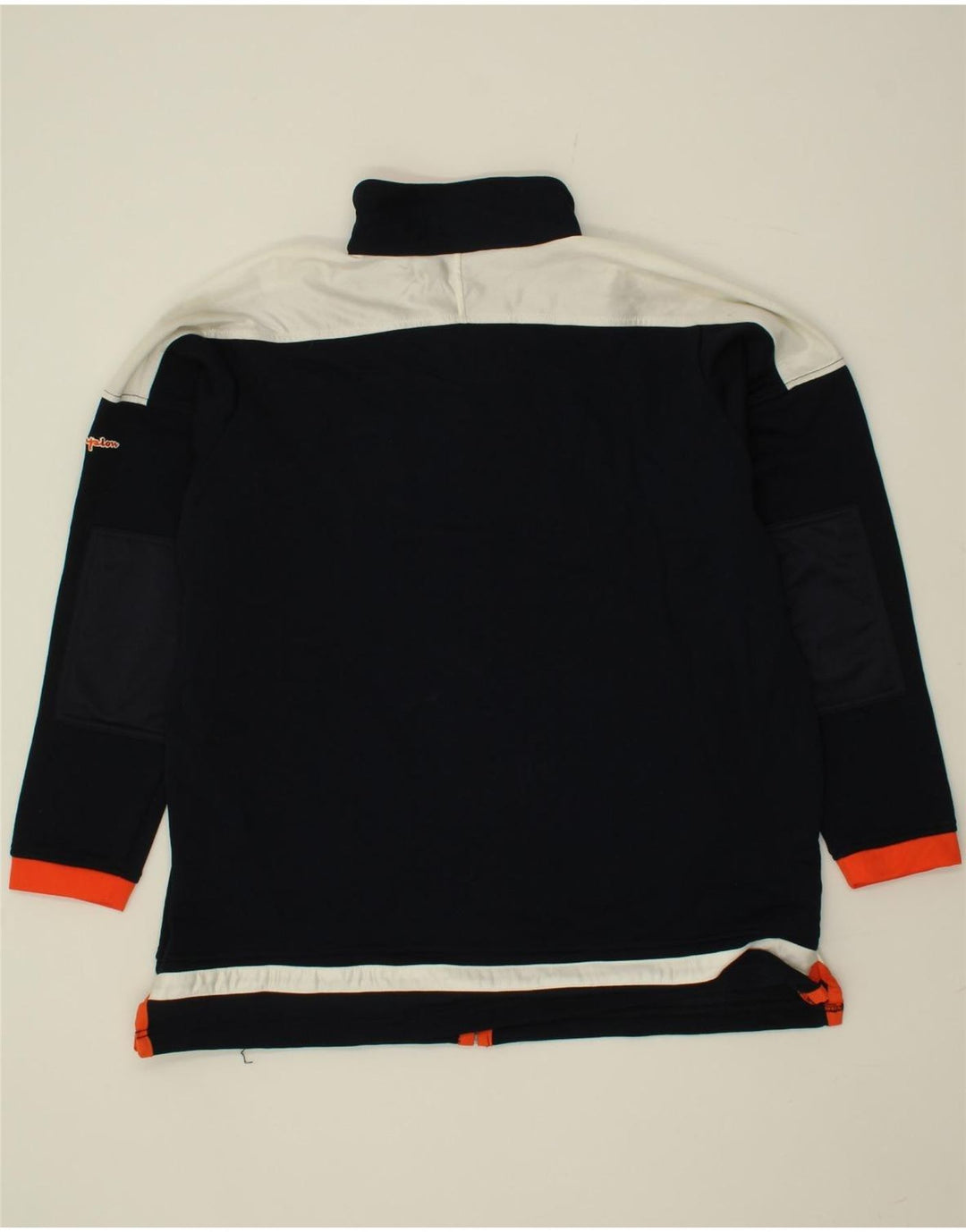 CHAMPION Boys Tracksuit Top Jacket 13-14 Years  Navy Blue Colourblock Vintage Champion and Second-Hand Champion from Messina Hembry 