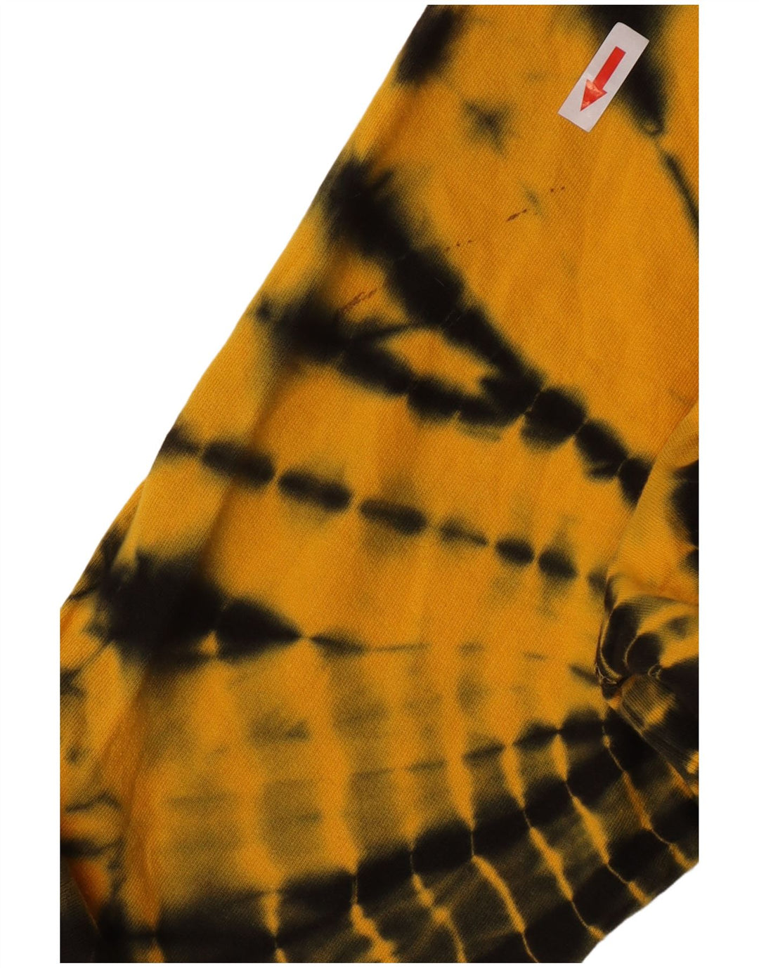 Dkny Felpa con grafica oversize da donna UK 10 Small Yellow Tie Dye