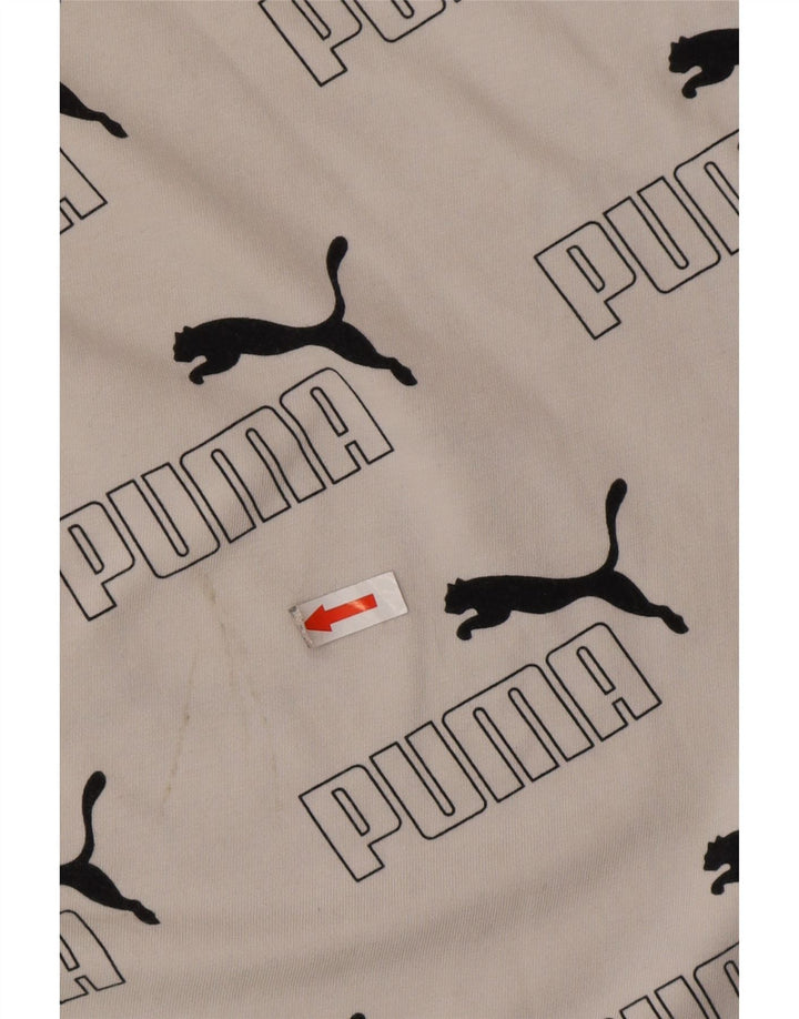 T-shirt grafica da uomo Puma Large bianca