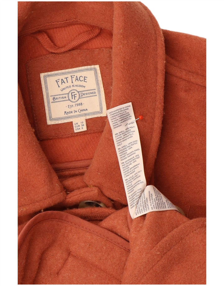 Giacca multiuso oversize da donna Fat Face UK 10 Small Arancione Poliestere