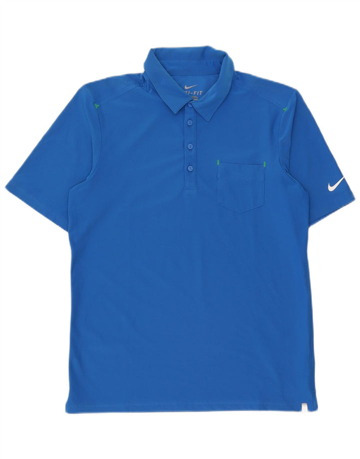 Polo Nike da uomo Dri Fit in poliestere blu medio