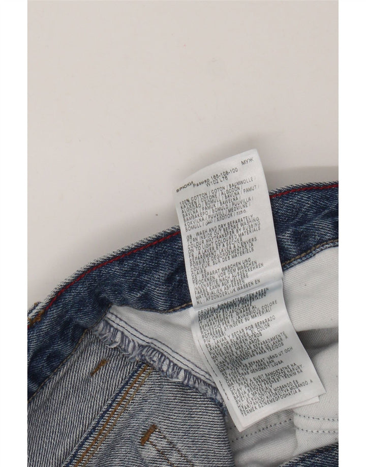 Jeans dritti da uomo Wrangler W40 L30 cotone blu