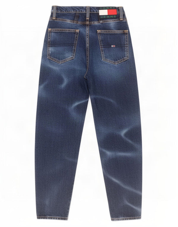 Tommy Hilfiger Donna Mom Jean Jeans affusolati a vita alta W24 L30 Blu navy