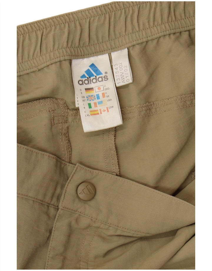 Pantaloncini ADIDAS da uomo W40 XL nylon color block kaki