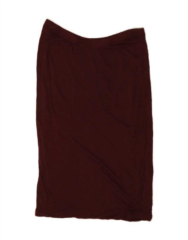 MOSSIMO Womens Straight Skirt Small W28  Burgundy Rayon Vintage Mossimo and Second-Hand Mossimo from Messina Hembry 