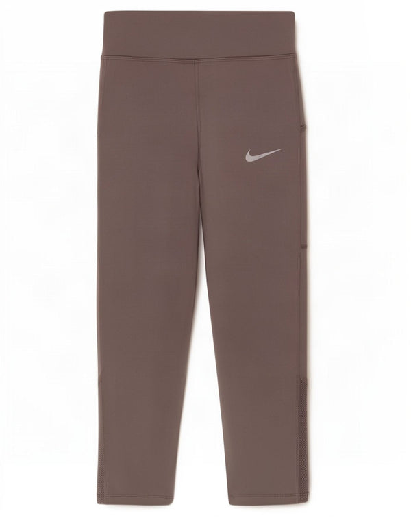 Leggings Nike Dri Fit Capri da donna UK 10 piccoli grigi