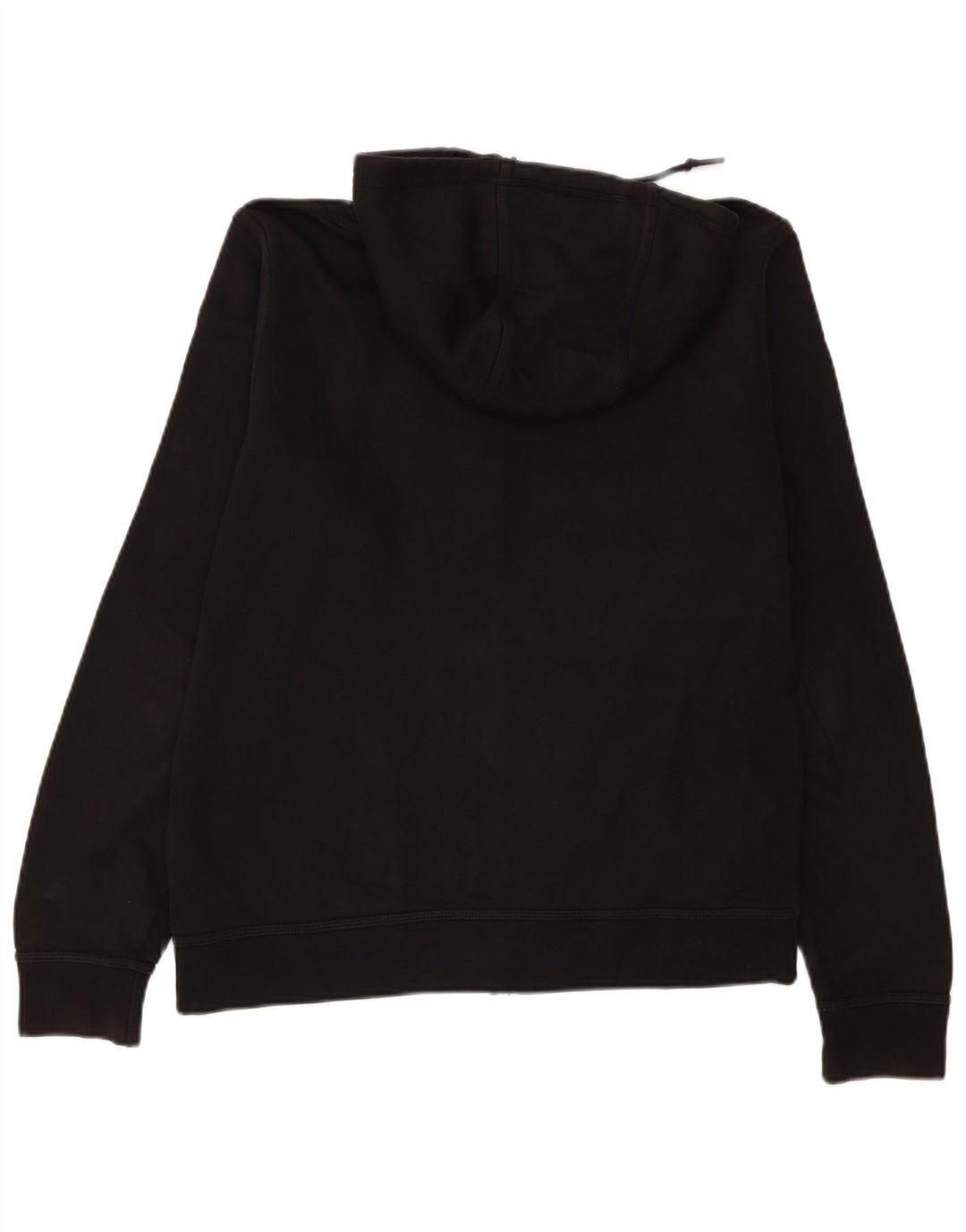 Felpa con cappuccio e zip Nike da uomo, grande, in cotone nero