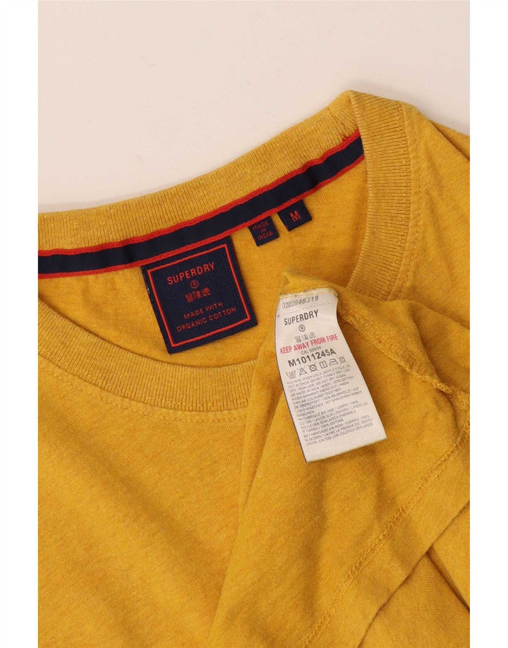 T-shirt da uomo Superdry Top in cotone giallo medio