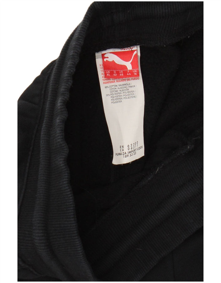 Pantaloni della tuta da donna PUMA UK 16 grandi in cotone nero