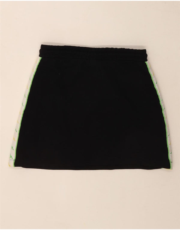 Gonna grafica da donna Kappa UK 14 Cotone color block medio nero