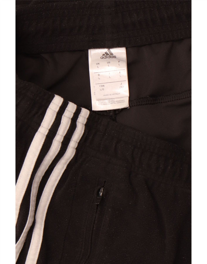 Pantaloni da tuta da uomo ADIDAS Joggers grandi neri in poliestere
