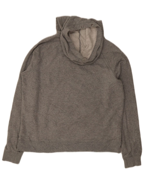 Maglia con cappuccio da donna Nike UK 14 grande cotone grigio