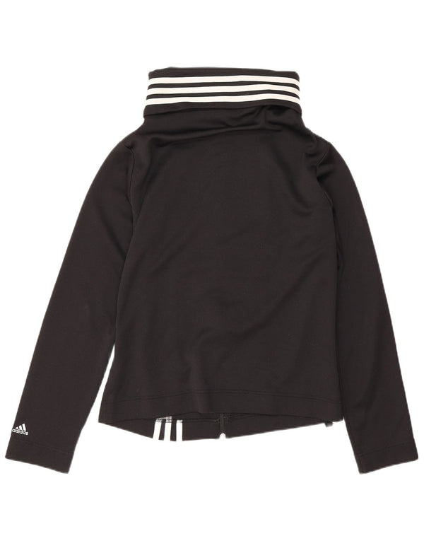 Giacca da tuta da donna Adidas UK 14 Medium Nero Poliestere