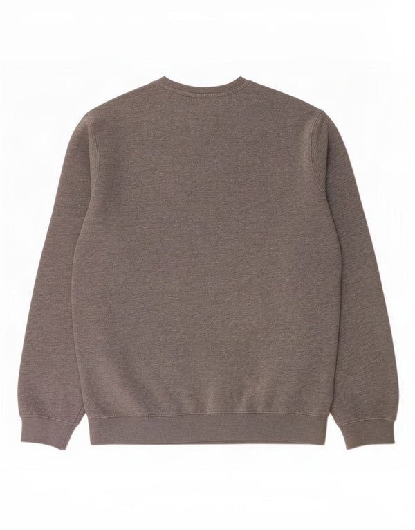 Felpa grafica da uomo Champion in cotone chiazzato grigio medio