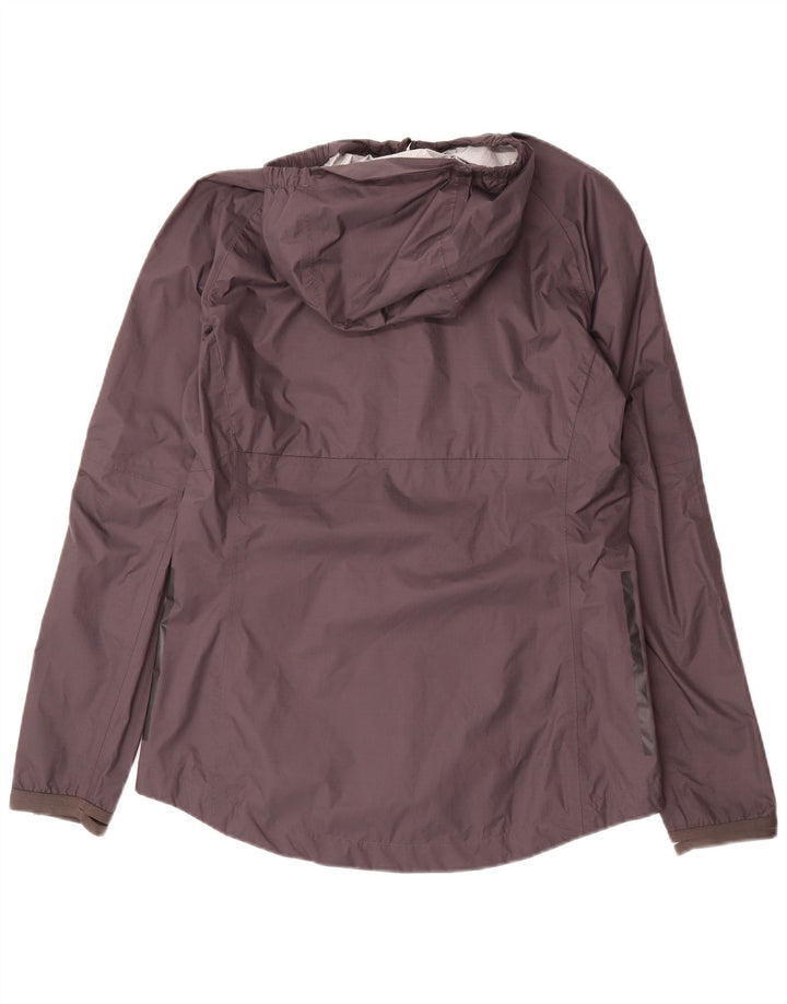 Giacca antipioggia con cappuccio da donna ADIDAS UK 12/14 nylon nero medio
