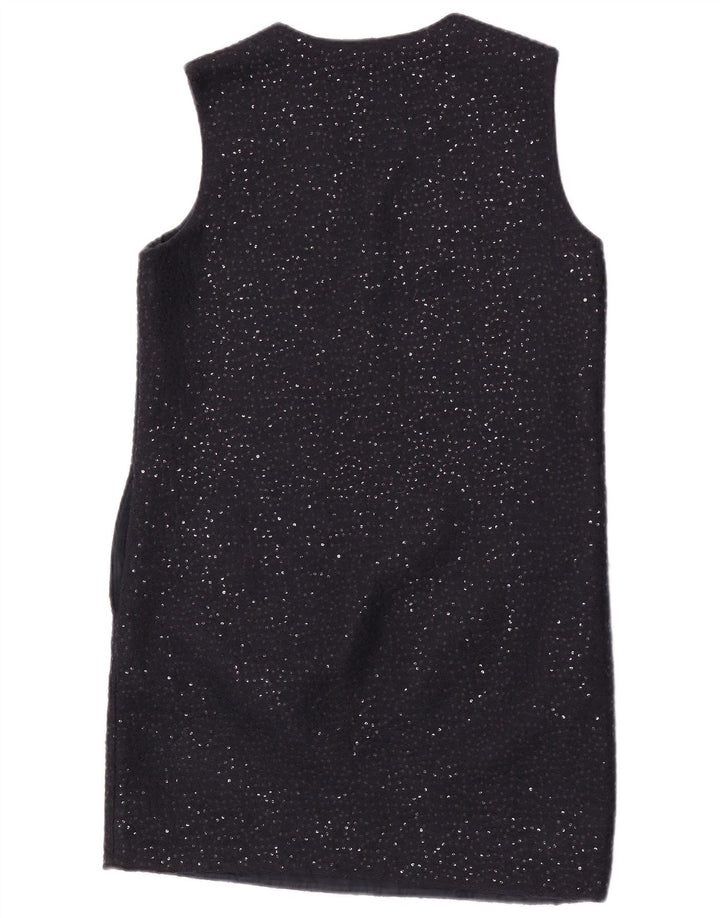 Abito a trapezio con paillettes senza maniche da donna Cos EU 38 poliestere blu navy medio