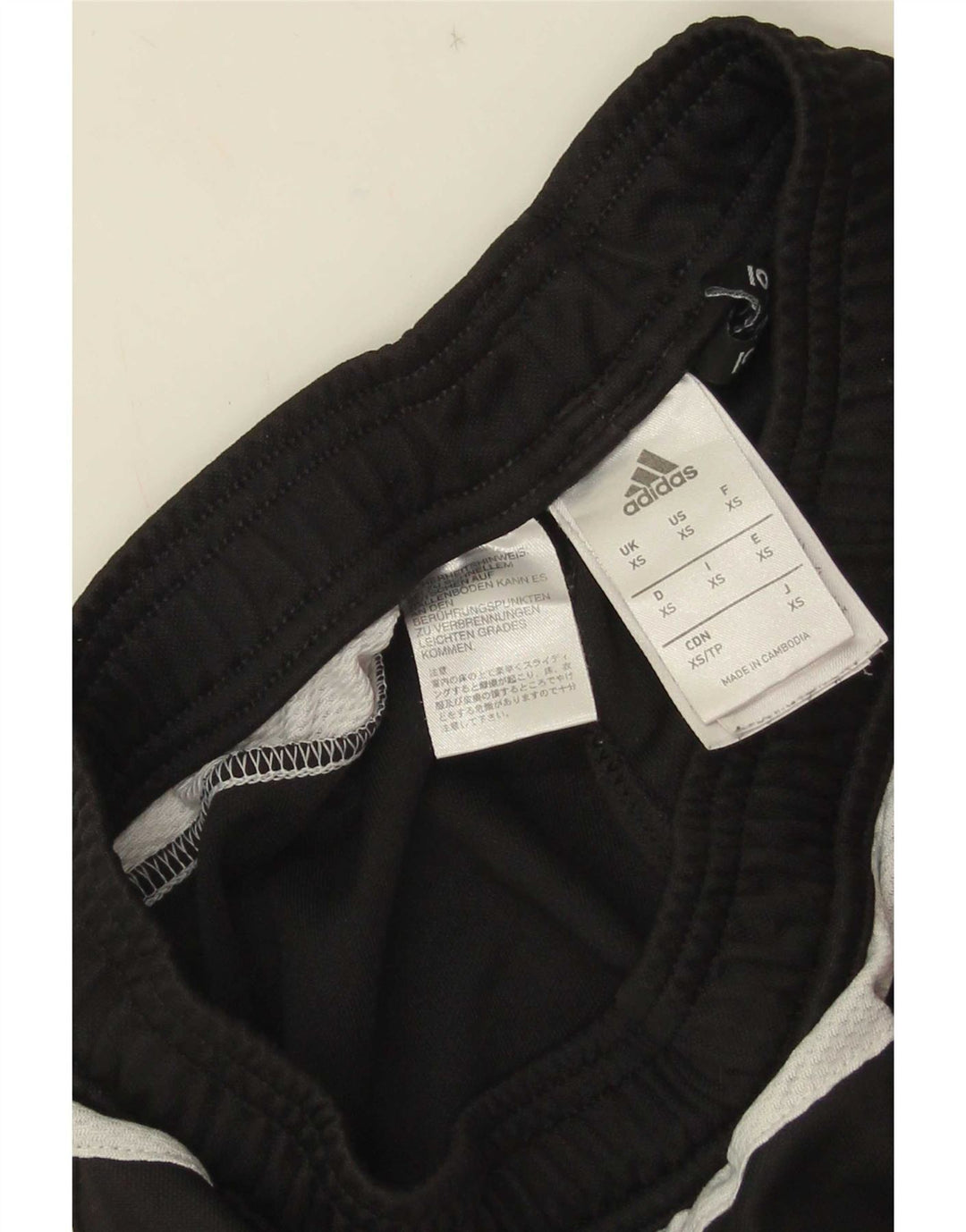 Pantaloni da tuta Adidas Climalite da uomo XS Poliestere color block nero