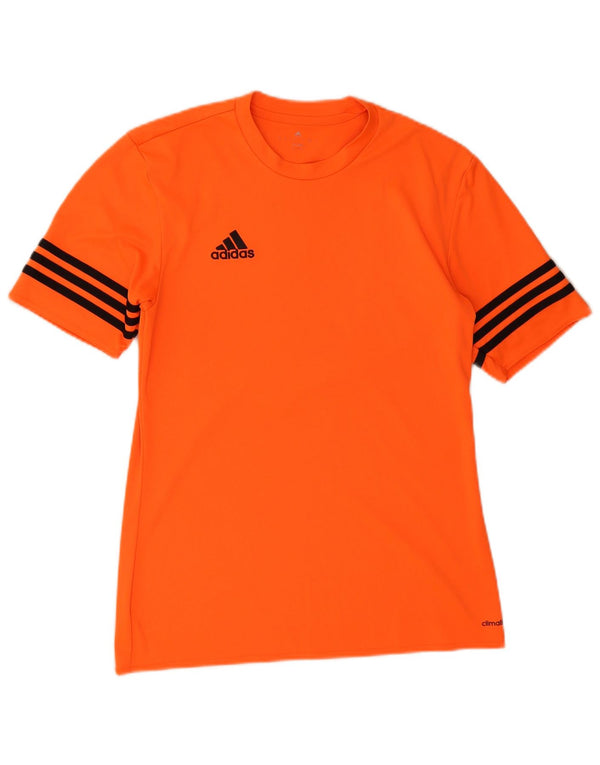 T-shirt ADIDAS Climalite da uomo piccola in poliestere arancione