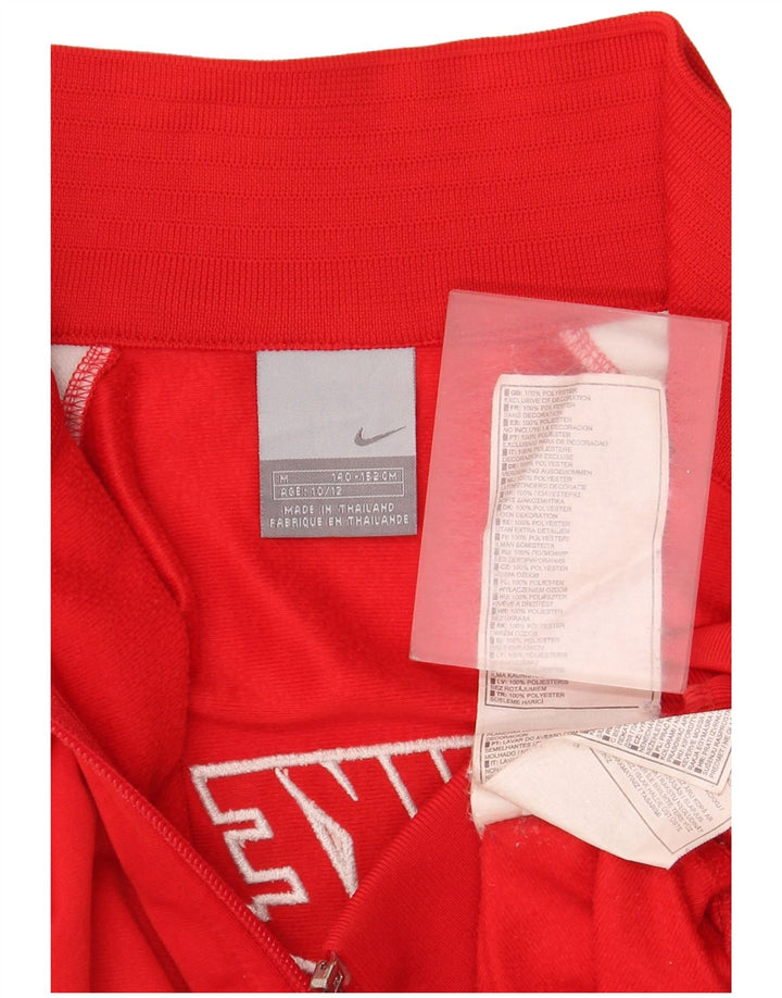 Giacca da ginnastica grafica Nike da ragazzo, 10-11 anni, colore rosso medio