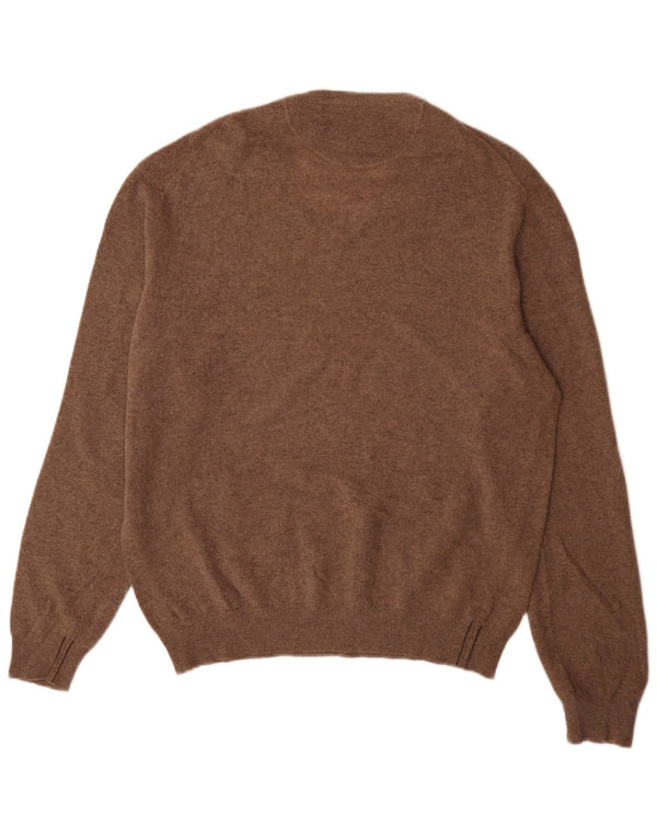 Marlboro Classics Maglione da uomo con scollo a V XL Marrone