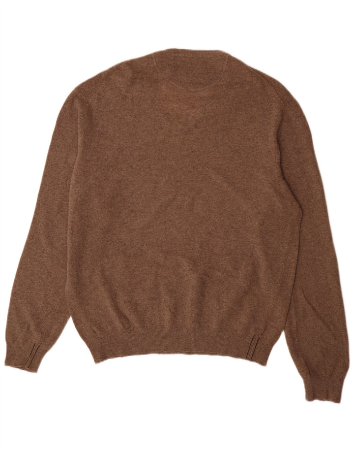 Marlboro Classics Maglione da uomo con scollo a V XL Marrone