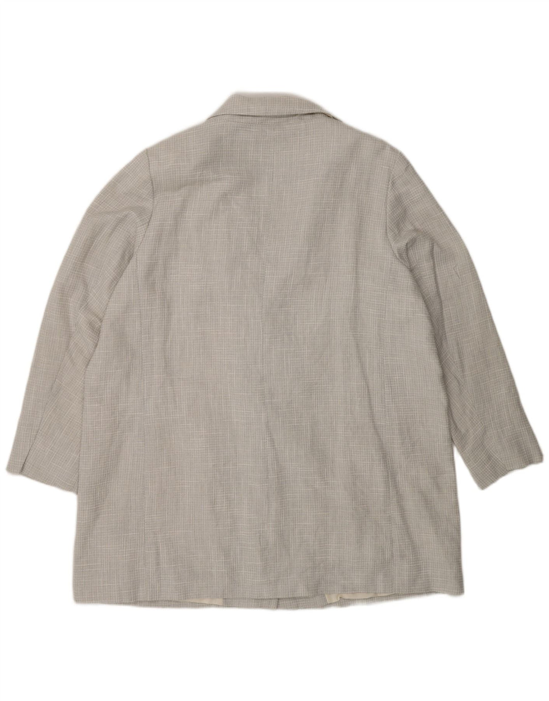 Cappotto doppiopetto da donna Marks & Spencer UK 20 2XL Poliestere a quadri blu