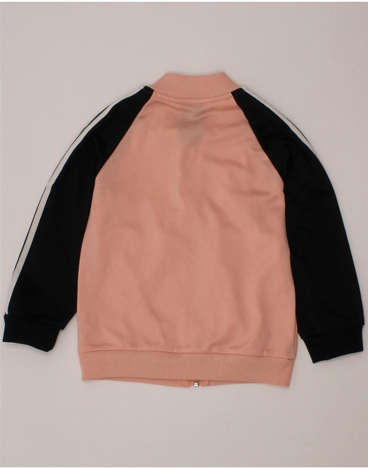 Giacca superiore della tuta da ragazza ADIDAS 2-3 anni Poliestere color block rosa
