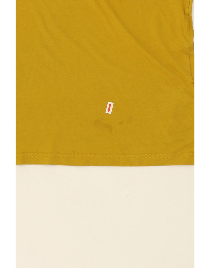 DIADORA Mens T-Shirt Top Small Yellow Cotton Vintage Diadora and Second-Hand Diadora from Messina Hembry 