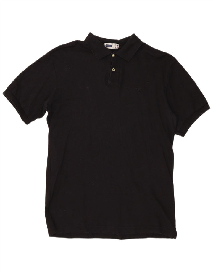 Polo da uomo Fila media nera