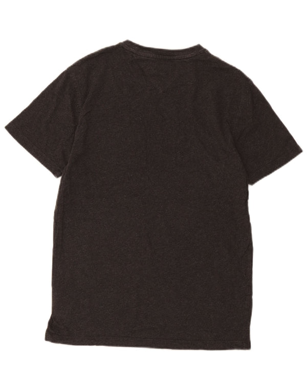 T-shirt da uomo Tommy Hilfiger Top piccola in cotone grigio