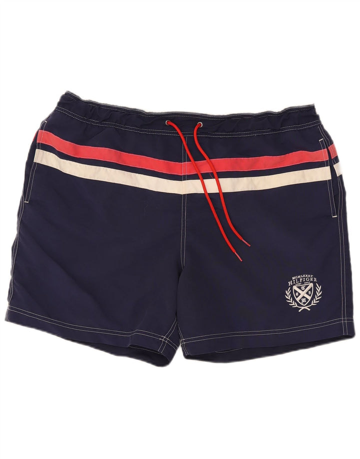 TOMMY HILFIGER Pantaloncini da bagno da uomo XL Nylon blu navy
