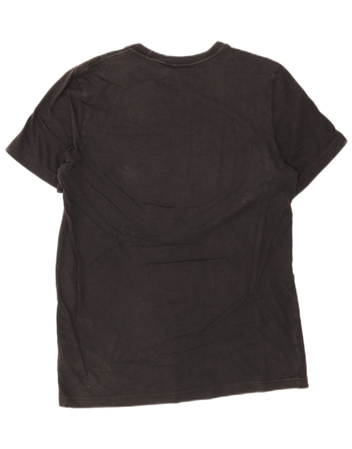 T-shirt grafica da uomo Adidas Top in cotone nero medio