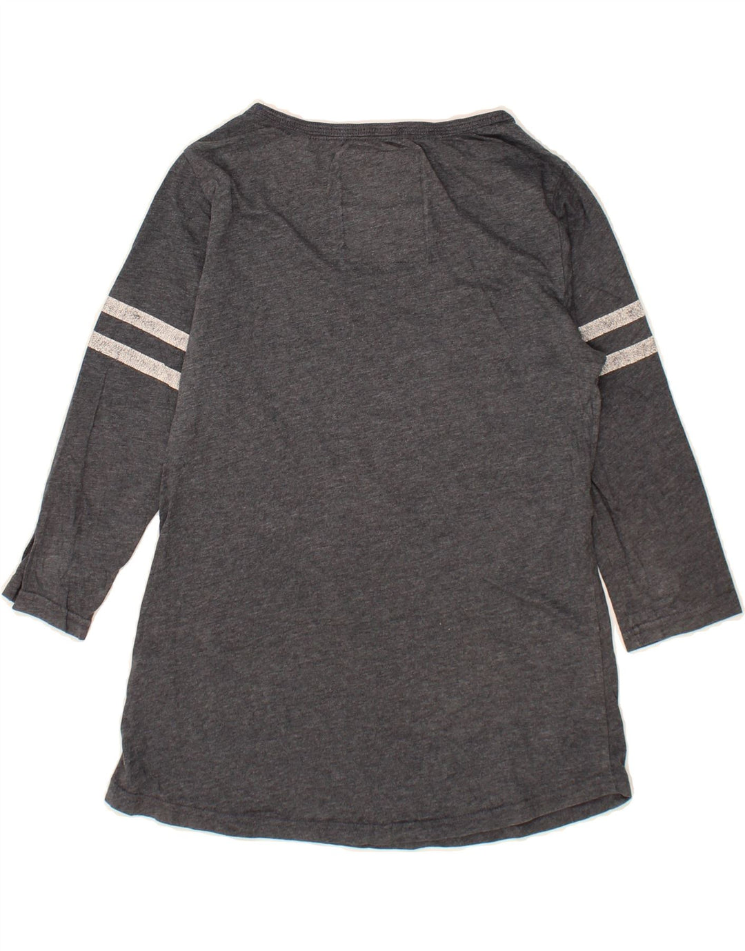 SUPERDRY Womens Graphic Top 3/4 Sleeve UK 12 Medium Grey Cotton Vintage Superdry and Second-Hand Superdry from Messina Hembry 