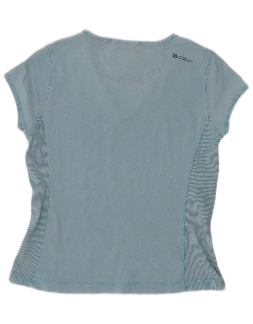 T-shirt Champion da donna Heritage Classics UK 12 cotone blu medio