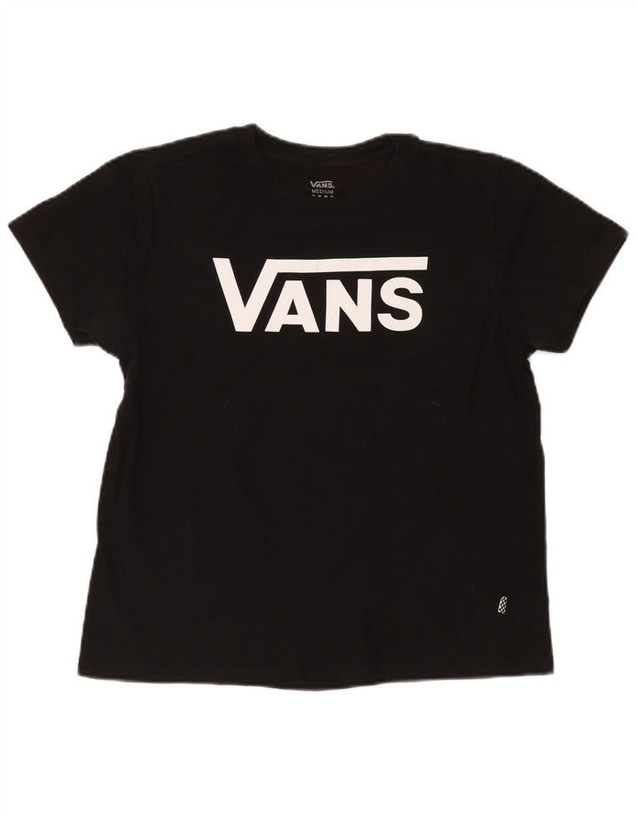 T-shirt grafica da donna Vans UK 14 media nera