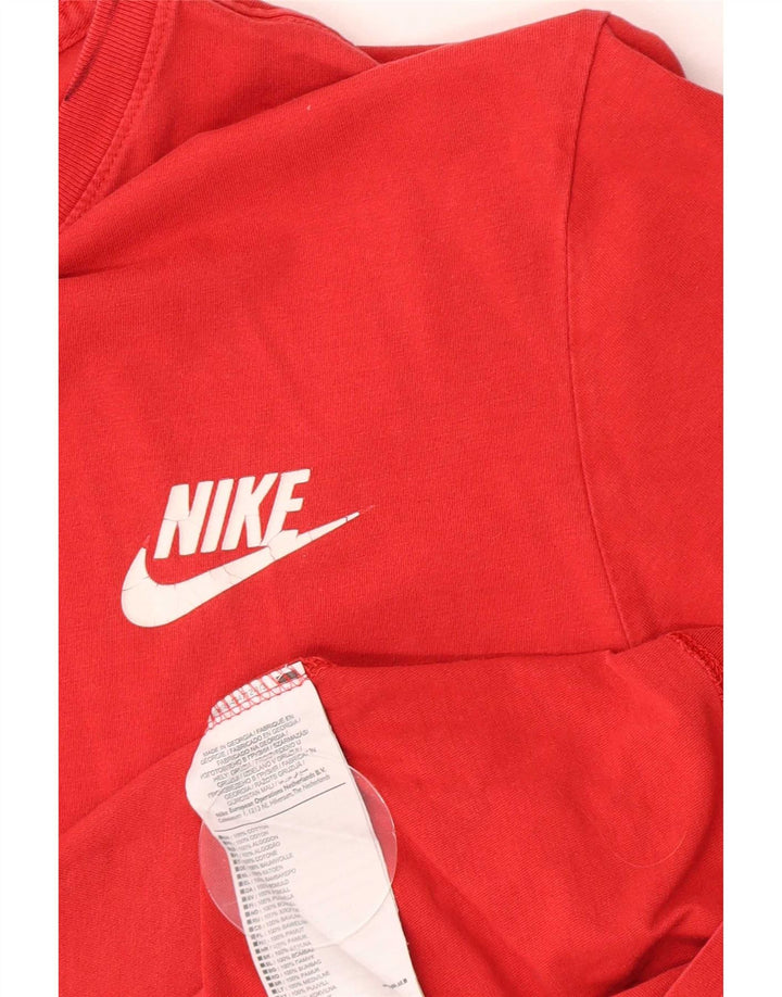 T-shirt grafica da uomo Nike Top grande in cotone rosso