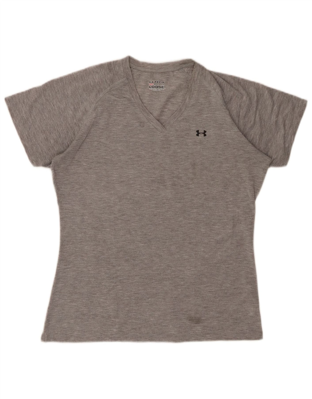 UNDER ARMOUR Womens loose T-Shirt Top UK 16 Large Grey Polyester